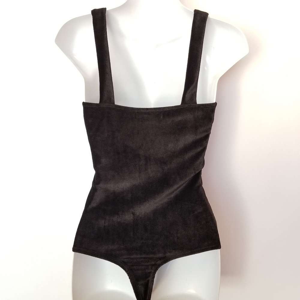 NWT Black Velvet Bodysuit - Picture 6 of 8